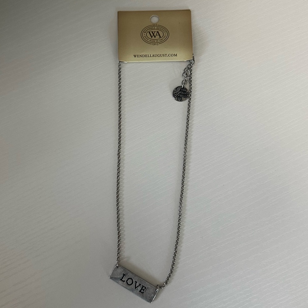 Wendell August Silver Love Necklace